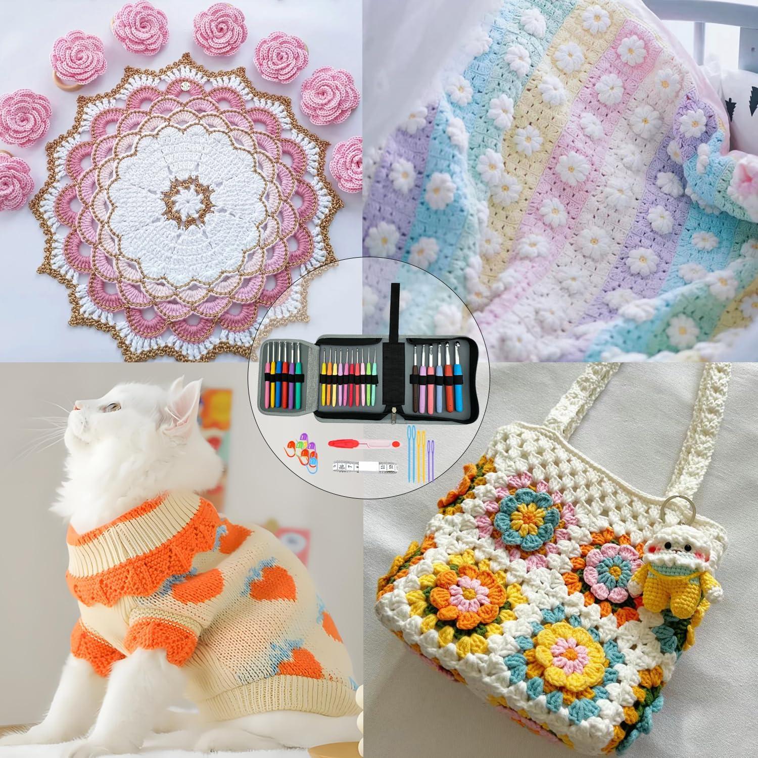 Set de Ganchillos Ergonómicos Hobekoee 22 Tamaños 0.5-10mm