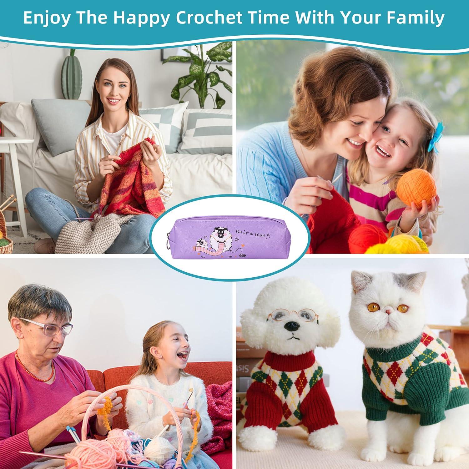 Juego de Ganchillos Ergonómicos Xgunion 12 PCS 2mm-8mm