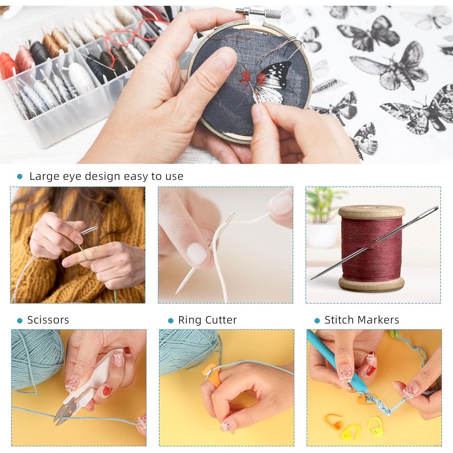 Juego de Ganchillos Ergonómicos Xgunion 12 PCS 2mm-8mm