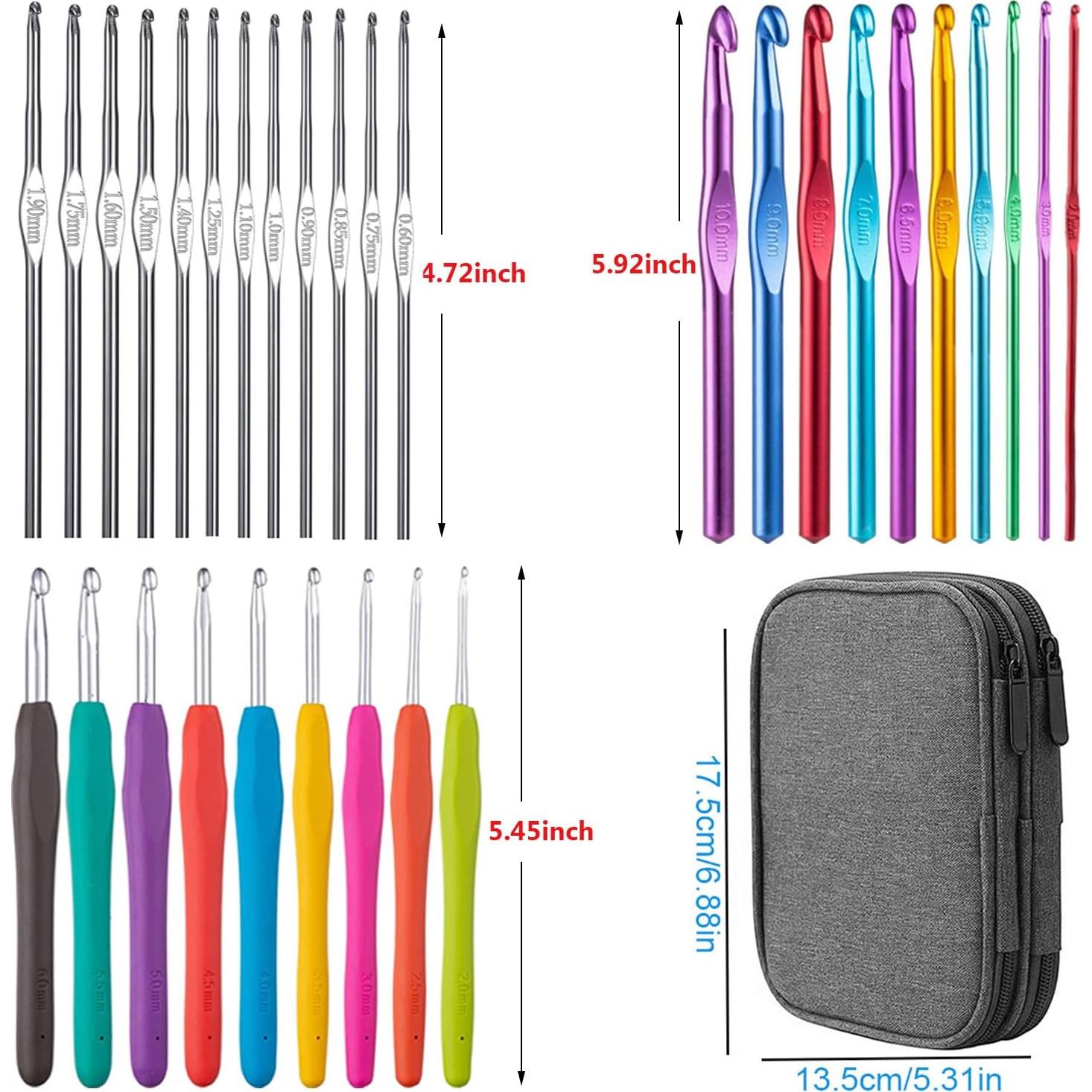 Set Completo de Ganchillos Weabetfu 102 Piezas Ergonomicos