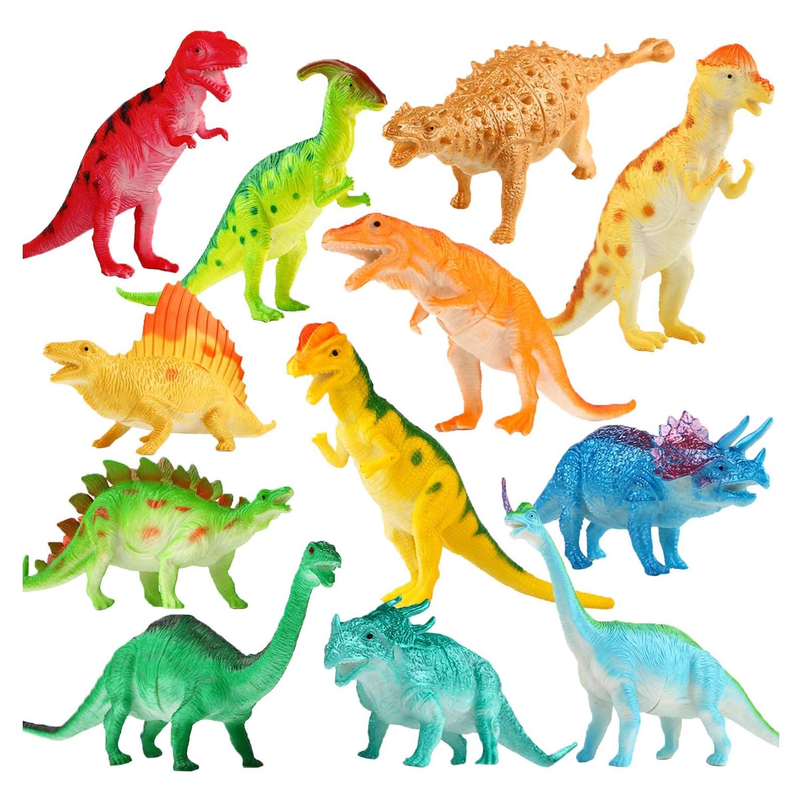 Set de Dinosaurios Jumbo Yeonha Toys 12 Piezas 17 cm