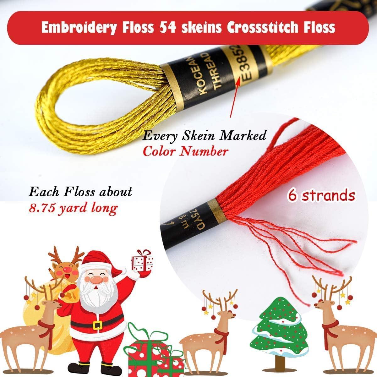 Hilo de Bordado Algodón LE PAON 54 Madejas 50 Colores