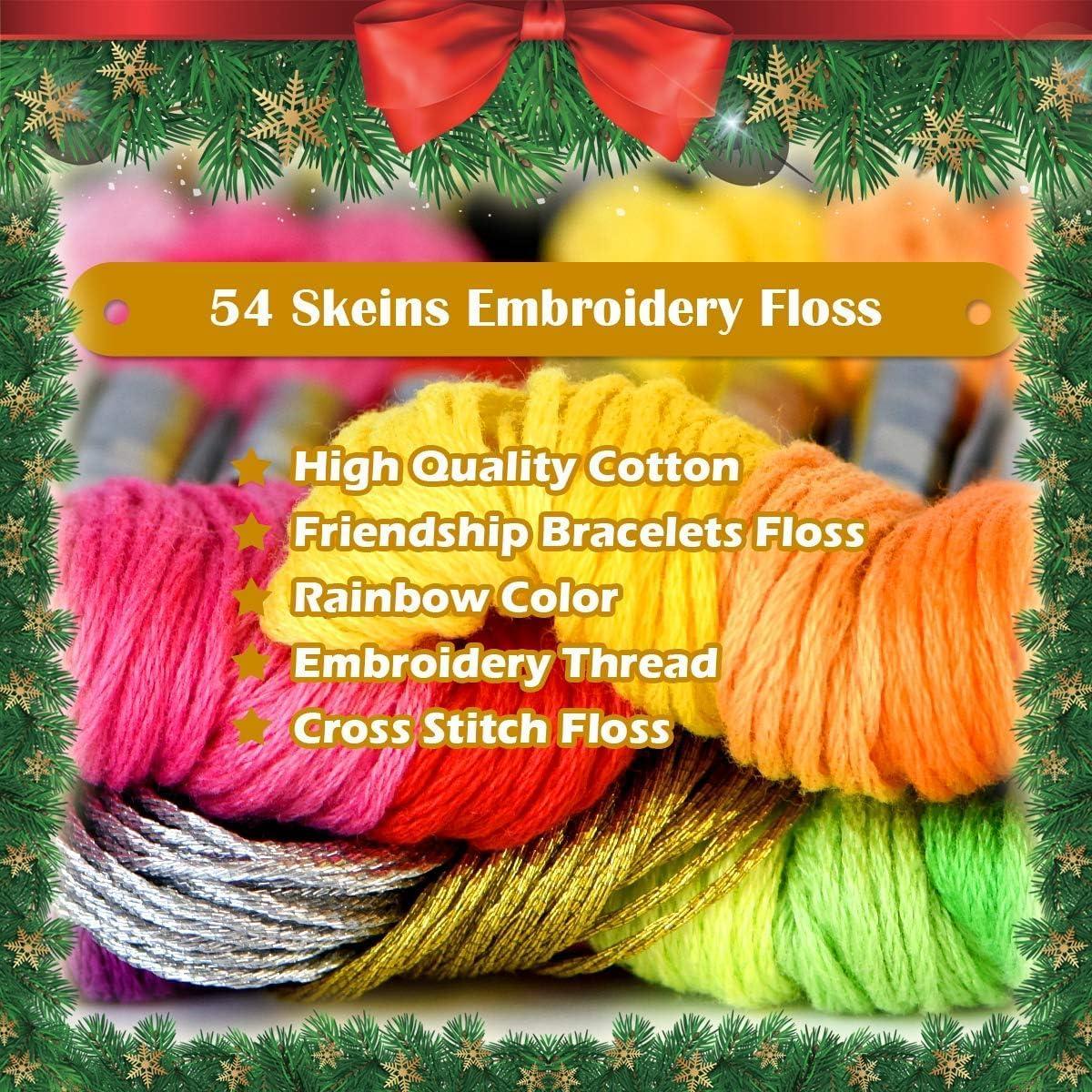 Hilo de Bordado Algodón LE PAON 54 Madejas 50 Colores