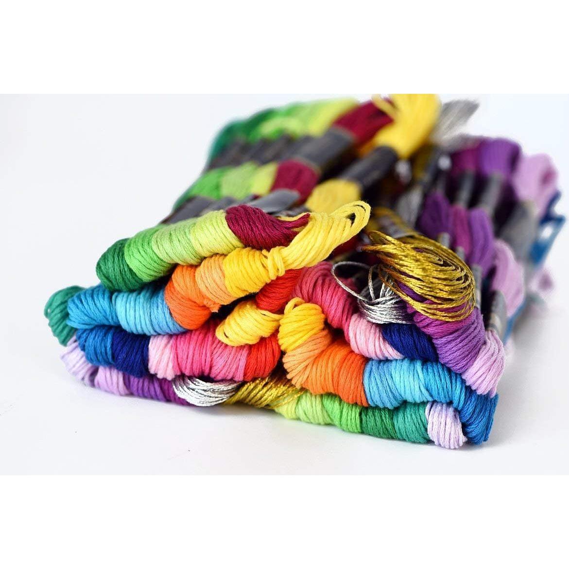 Hilo de Bordado Algodón LE PAON 54 Madejas 50 Colores