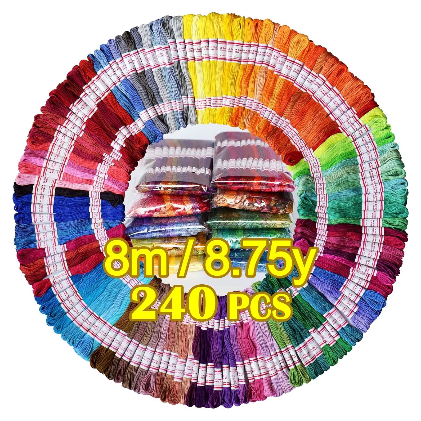 Hilo de Bordado LE PAON 240 Madejas 100% Algodón Egipcio 1920M