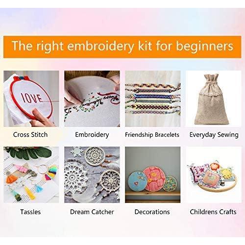 Caydo Hilo de Bordar 100 Madejas 8m 12 Bobinas Poliester