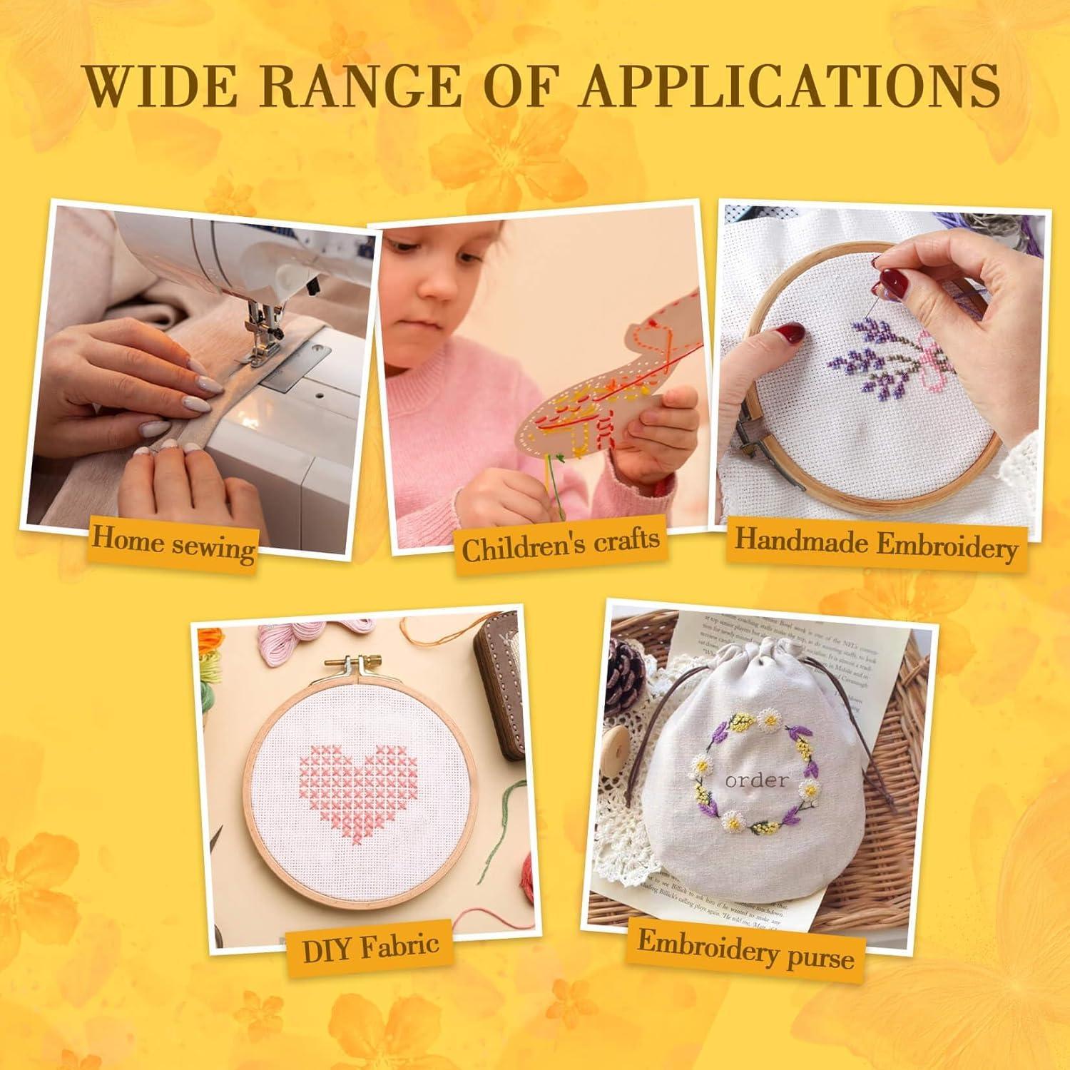 Hilo de Bordado Sukh 100 Colores 8m Algodón y Poliéster