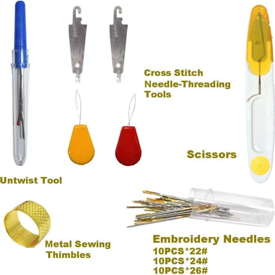 Kit de Hilo de Bordado 100% Algodón Renashed 96 Colores