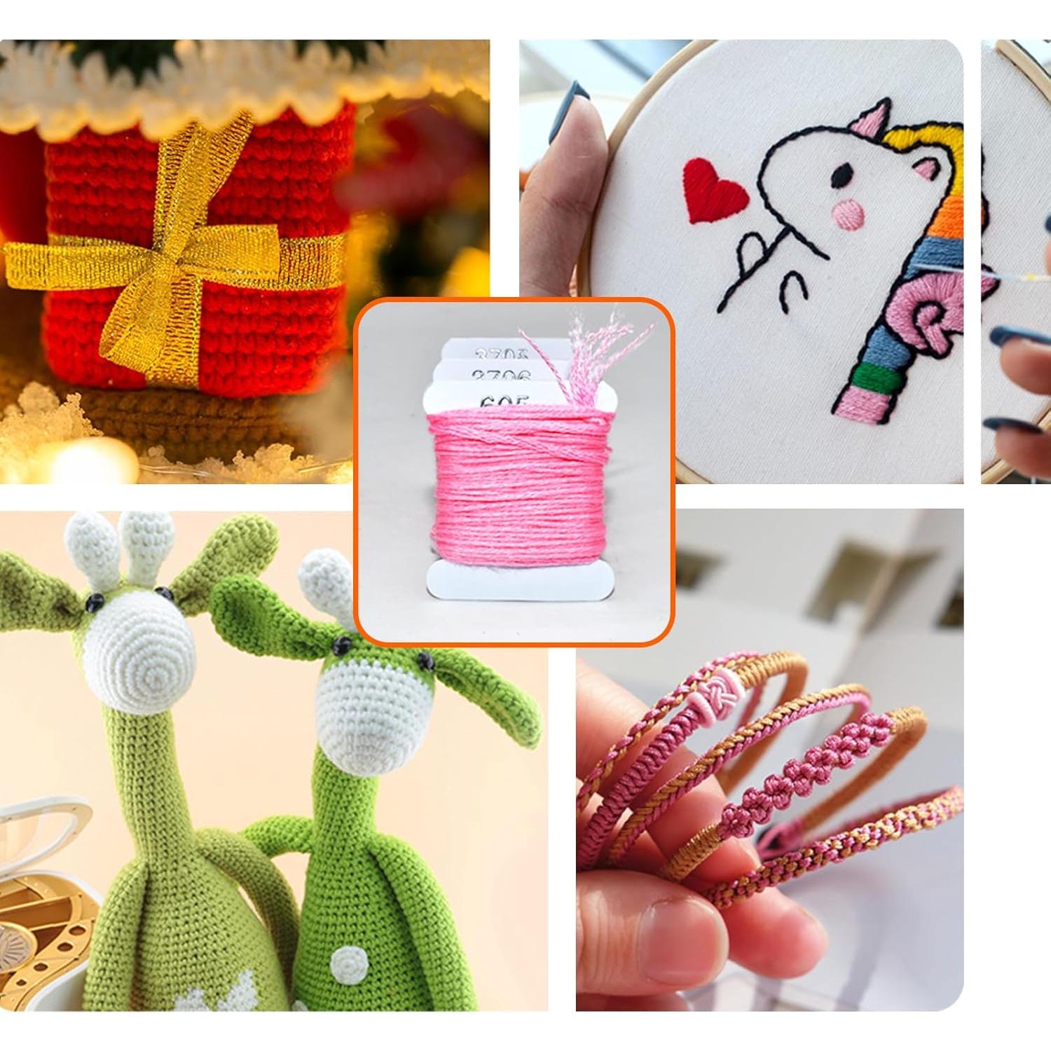 Kit de Hilo de Bordado 100% Algodón Renashed 96 Colores