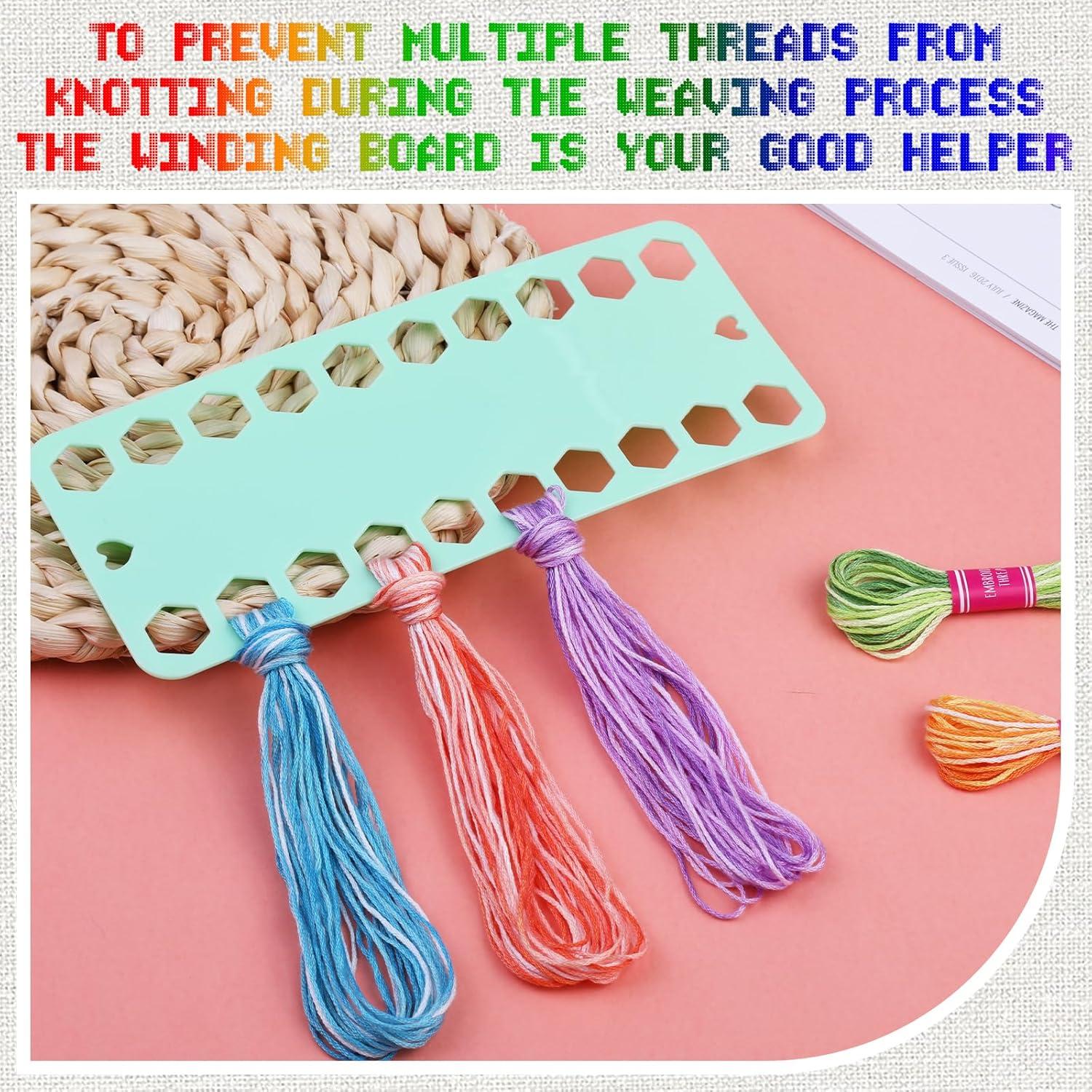 16 Madejas Hilo de Bordado Dercuy 8m Algodón Colorido DIY