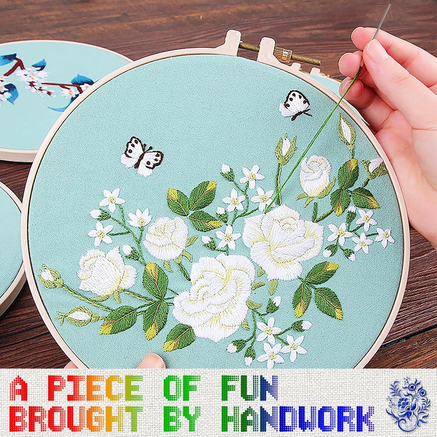 16 Madejas Hilo de Bordado Dercuy 8m Algodón Colorido DIY