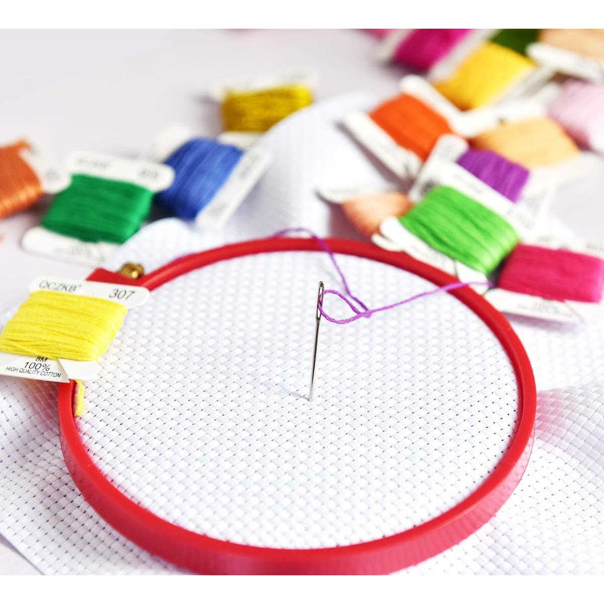 Hilo de Bordado Algodón Mercerizado QCZKB - 50 Bobinas 8m