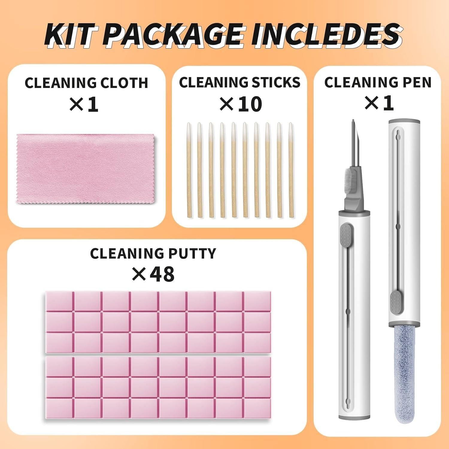 Kit de limpieza para AirPods MOLOPPO - Masilla reutilizable y herramientas