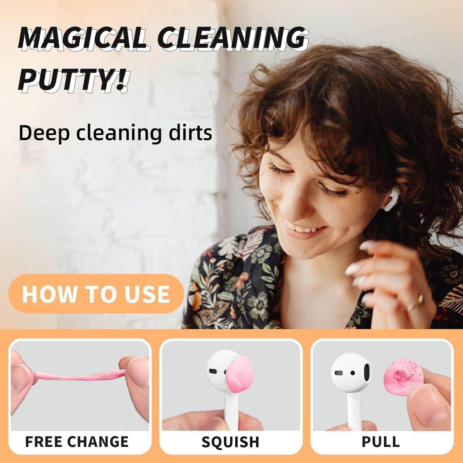 Kit de limpieza para AirPods MOLOPPO - Masilla reutilizable y herramientas