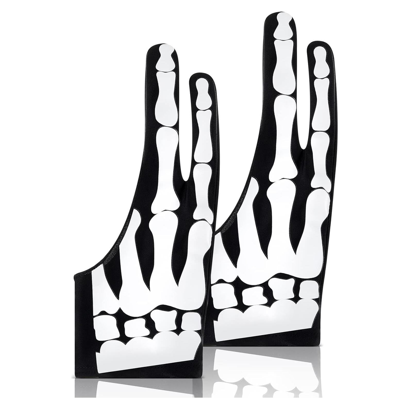 Guantes de Dibujo Digital Jecery Esqueleto 2 Piezas 18.5x7cm