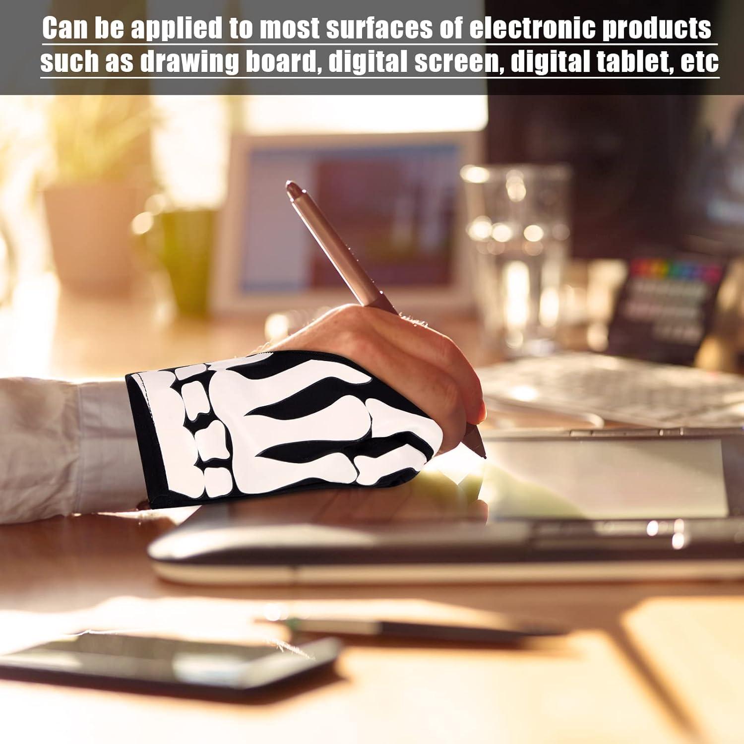 Guantes de Dibujo Digital Jecery Esqueleto 2 Piezas 18.5x7cm