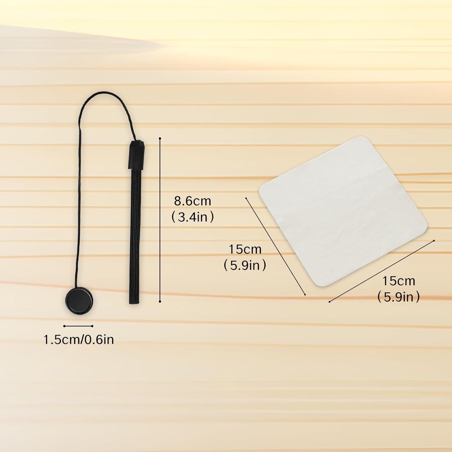 Sujetadores de Tapa de Lente Kurniso + Paño Microfibra 11 Piezas