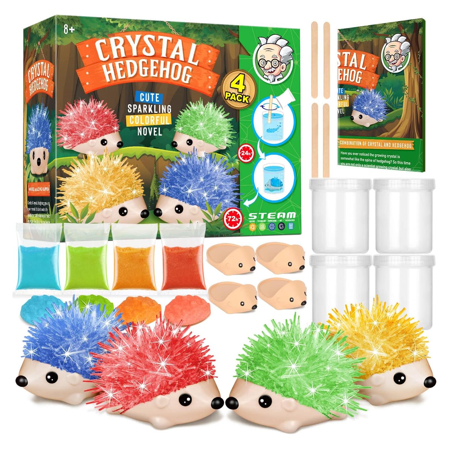 Kit de Crecimiento de Cristales XXTOYS - 4 Erizos Coloridos