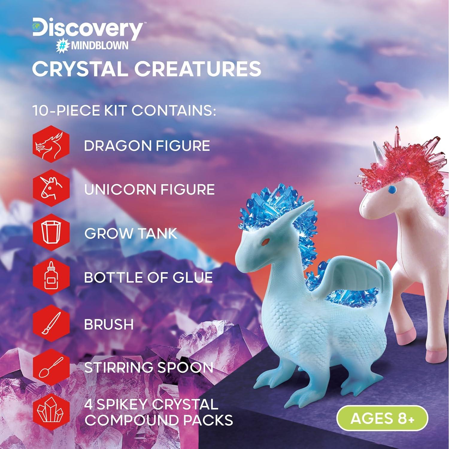 Kit de Crecimiento de Cristales Dragón y Unicornio Discovery