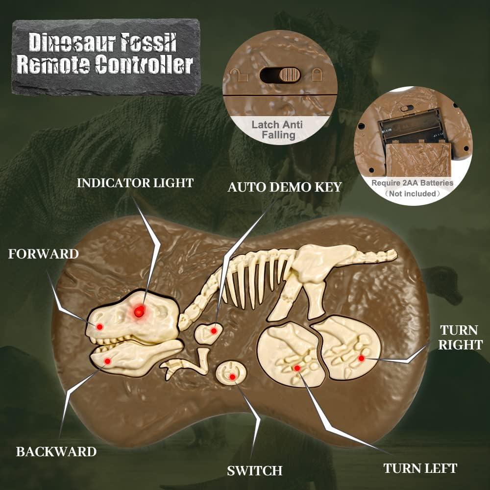 Dinosaurio RC Mini Tudou Velociraptor con Luz y Sonido