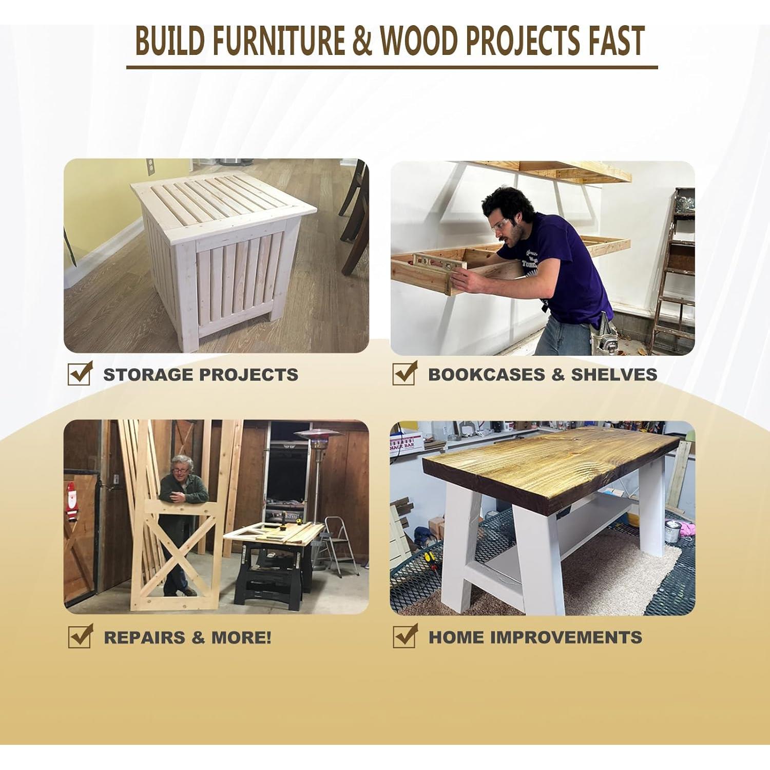 Plantilla de Agujeros de Pocket HOWOD con Brocas de Titanio 3-Pack