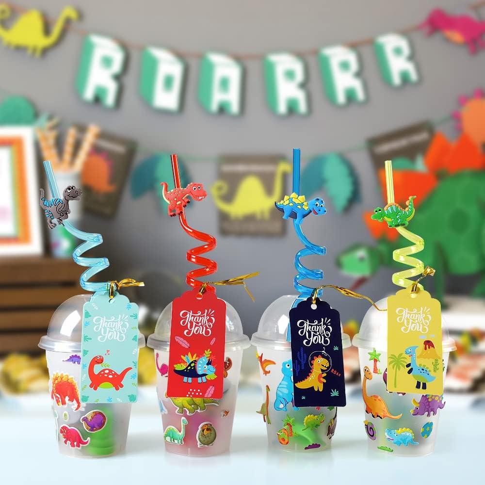 Favoritos de Fiesta de Dinosaurios MOVINPE - 12 Vasos Reutilizables