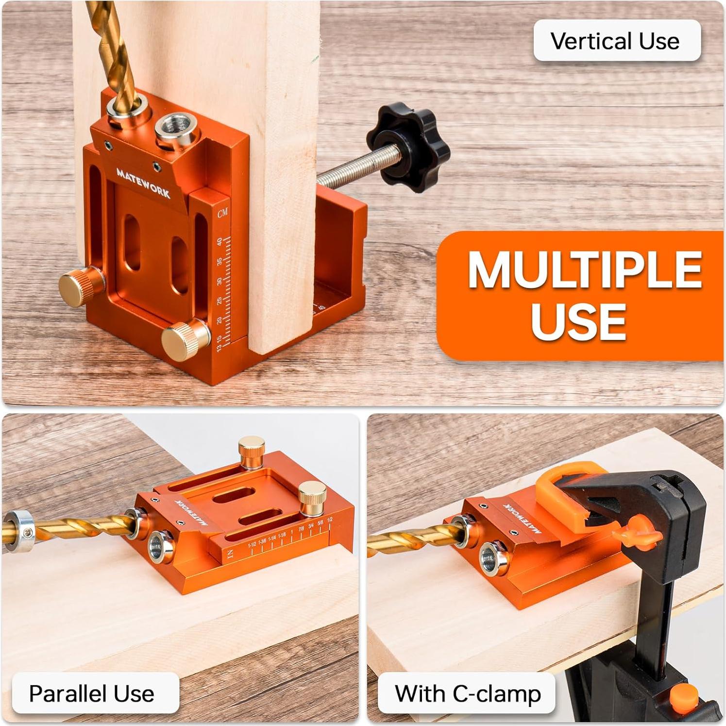 Kit de Plantilla de Agujeros de Pocket Matework MT9050 30 Piezas