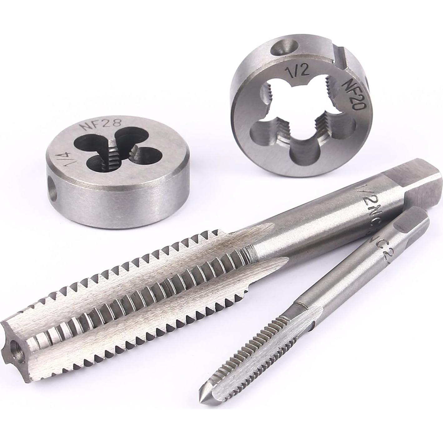 EFFICERE Kit de 40 Piezas de Herramientas de Rosca SAE Unificado