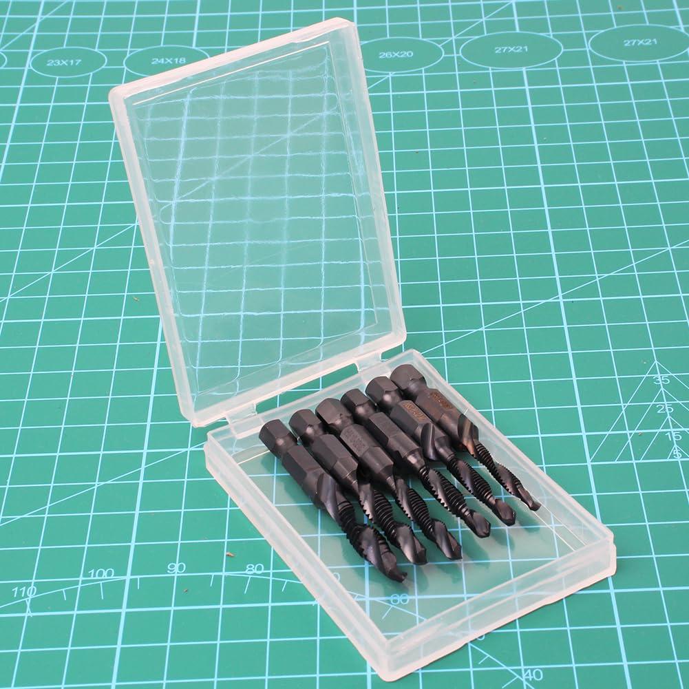 Juego de 6 Brocas de Combinación AUTOTOOLHOME con Nitruro Negro