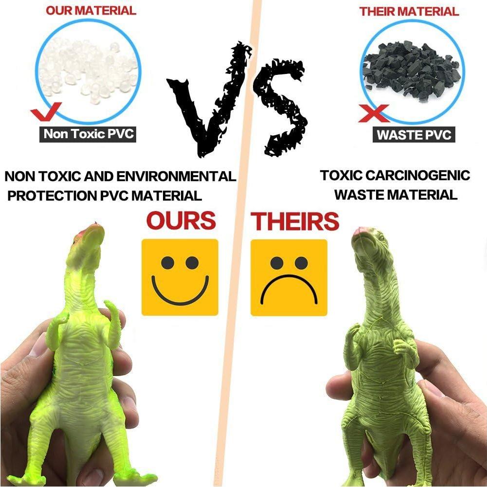 Figuras de Dinosaurios Kimicare Jumbo 12 Piezas 17.78 cm