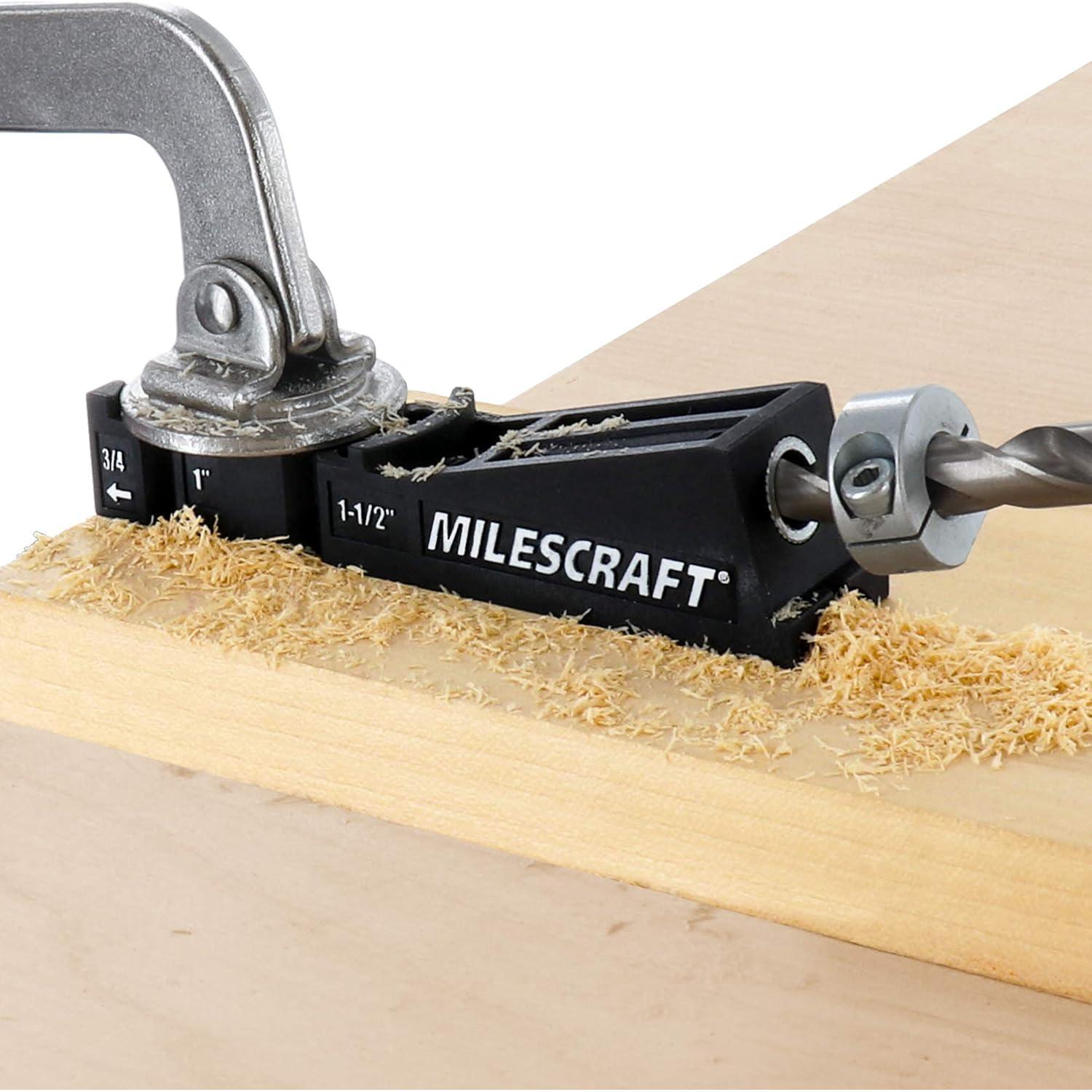 Kit de Carpintería Milescraft Pocket Jig 200XCJ - Plantillas de Agujeros