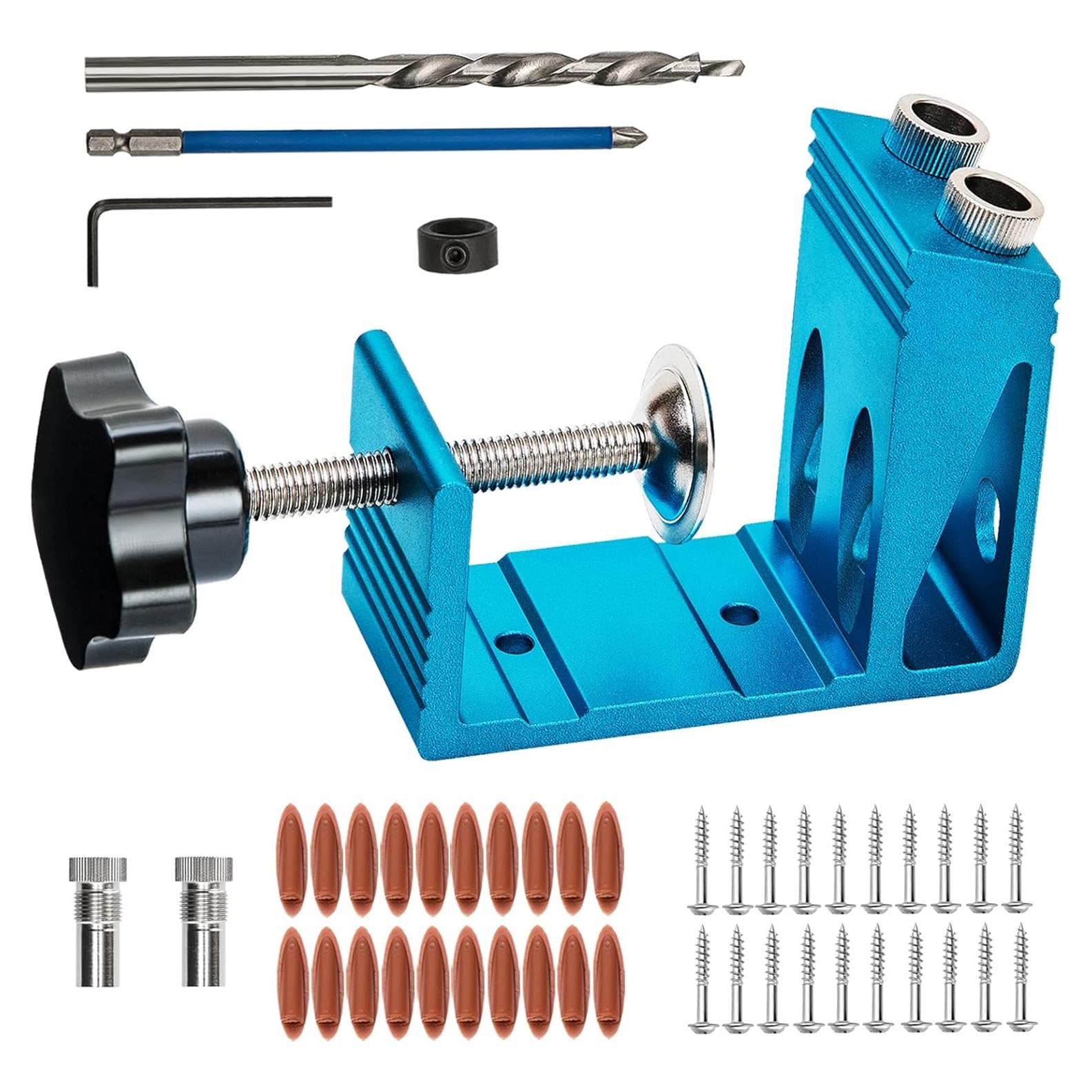 Kit de Plantilla de Agujeros Caramote con Guía de Taladro 15°