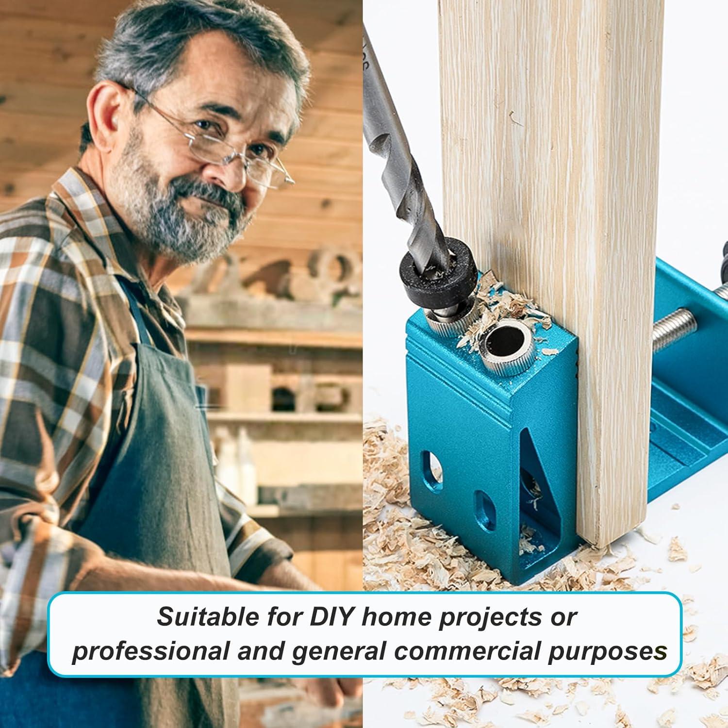 Kit de Plantilla de Agujeros Caramote con Guía de Taladro 15°