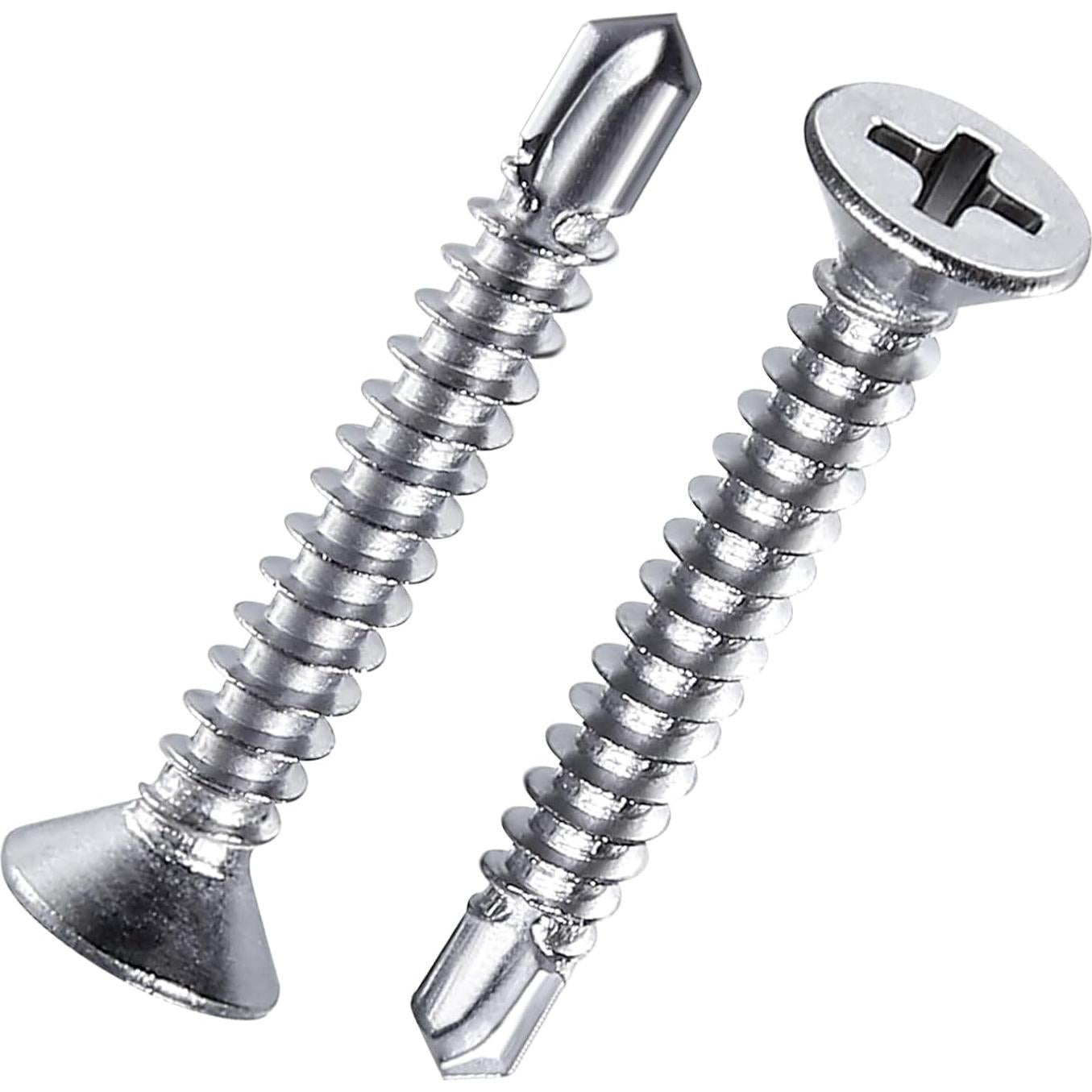 Juego de Tornillos Autoperforantes Yuecinoow 440 Pcs Acero Inoxidable