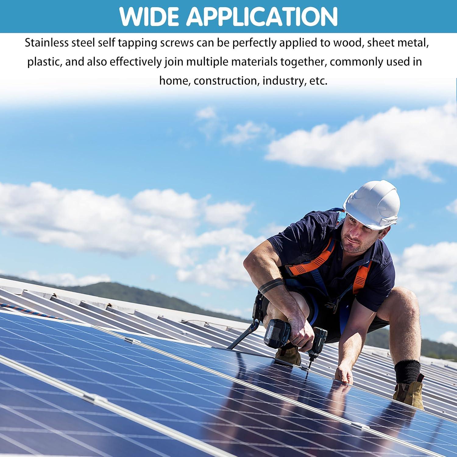 Juego de Tornillos Autorroscantes SATANTECH 425pcs Acero Inoxidable