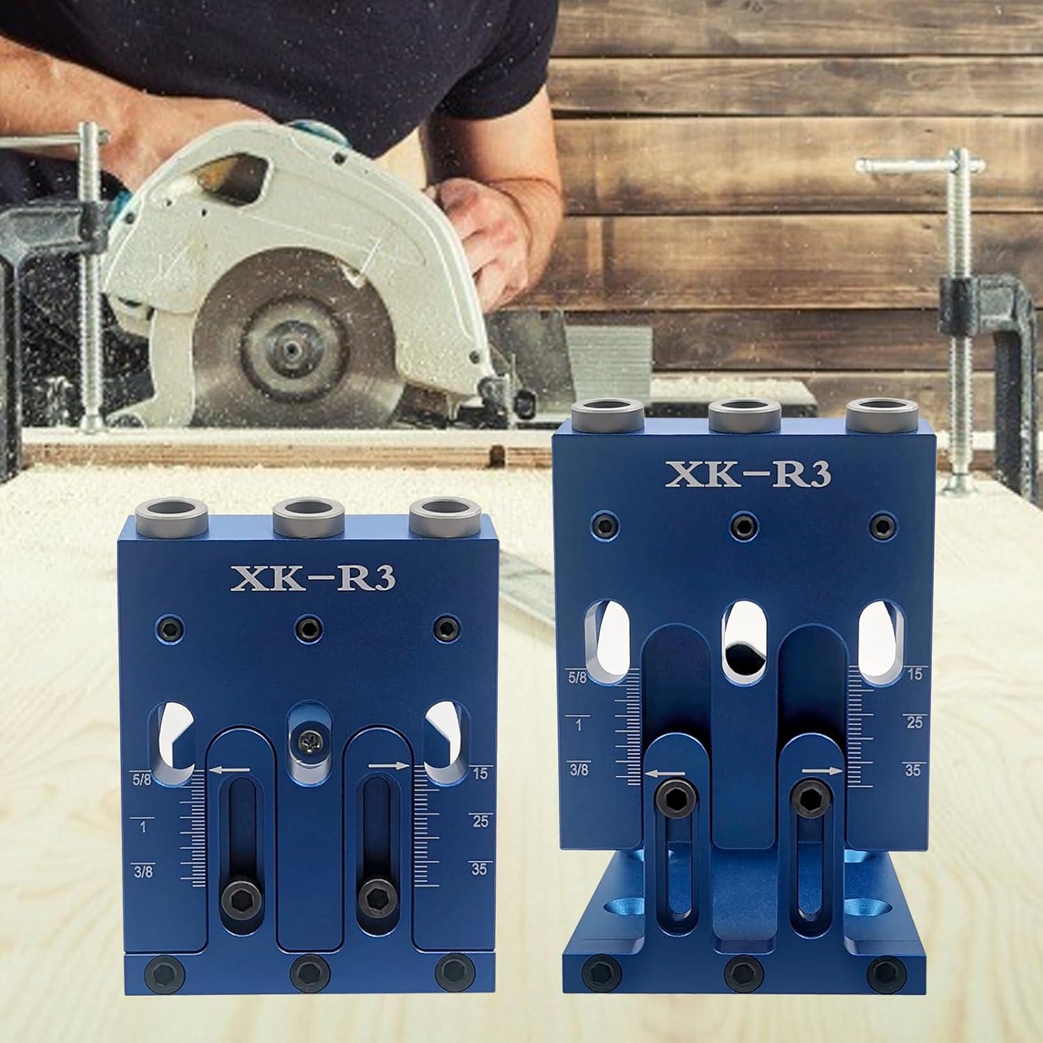 Kit Plantilla Agujeros Pocket Ajustable YGFRSTO 3 Guías 1.11kg