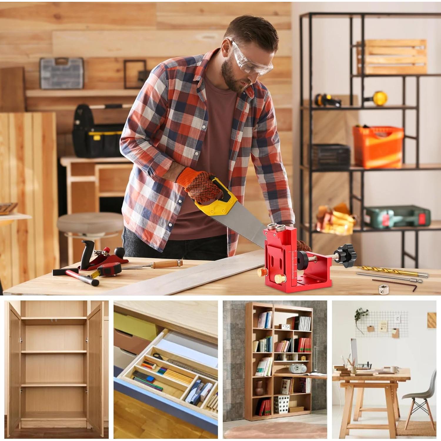 Kit de Plantilla de Agujeros Idong con Brocas de Titanio 9.5mm