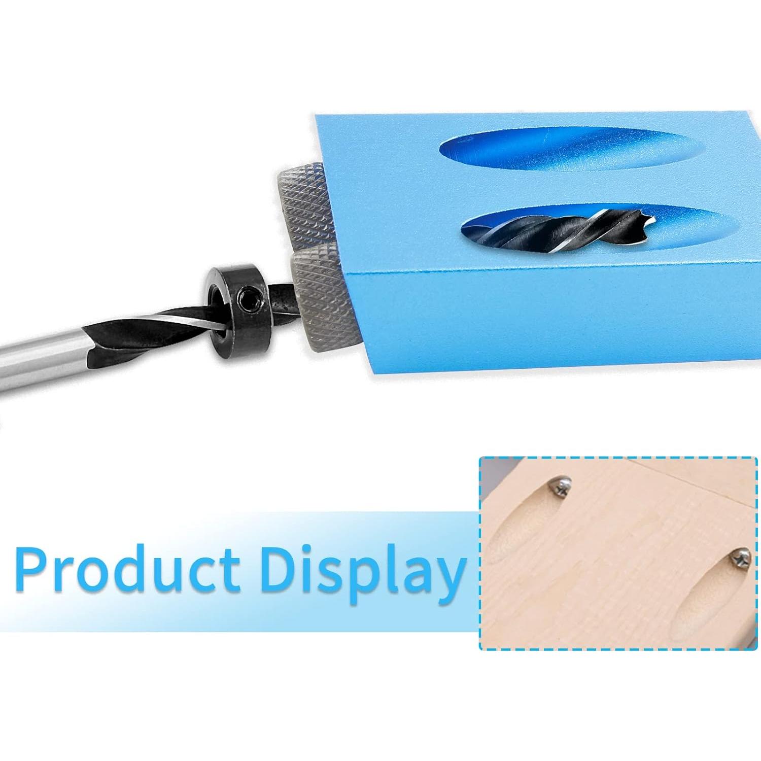 Kit de Plantilla de Taladro Angular 14 Piezas Bonsicoky