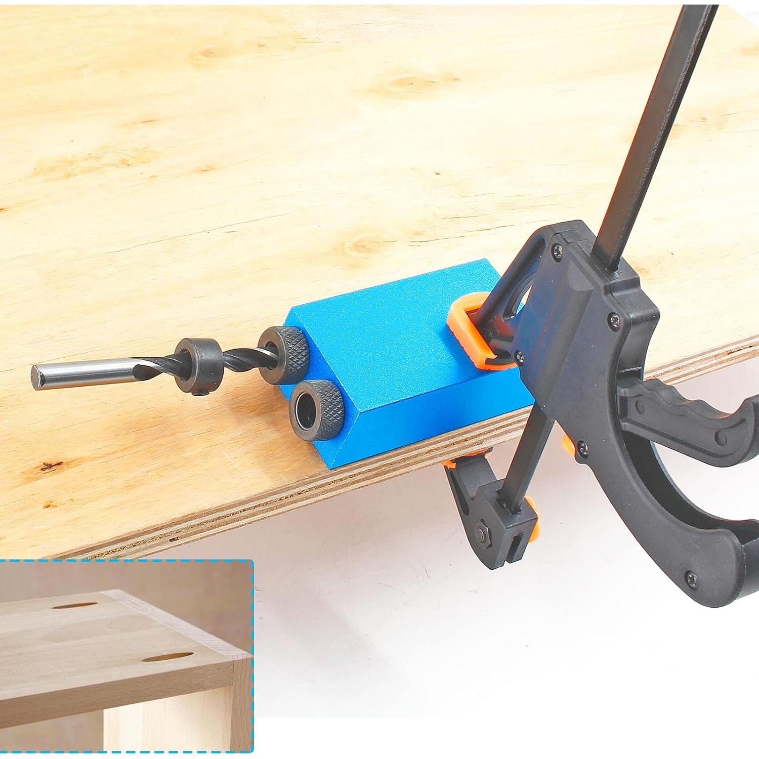 Kit de Plantilla de Taladro Angular 14 Piezas Bonsicoky