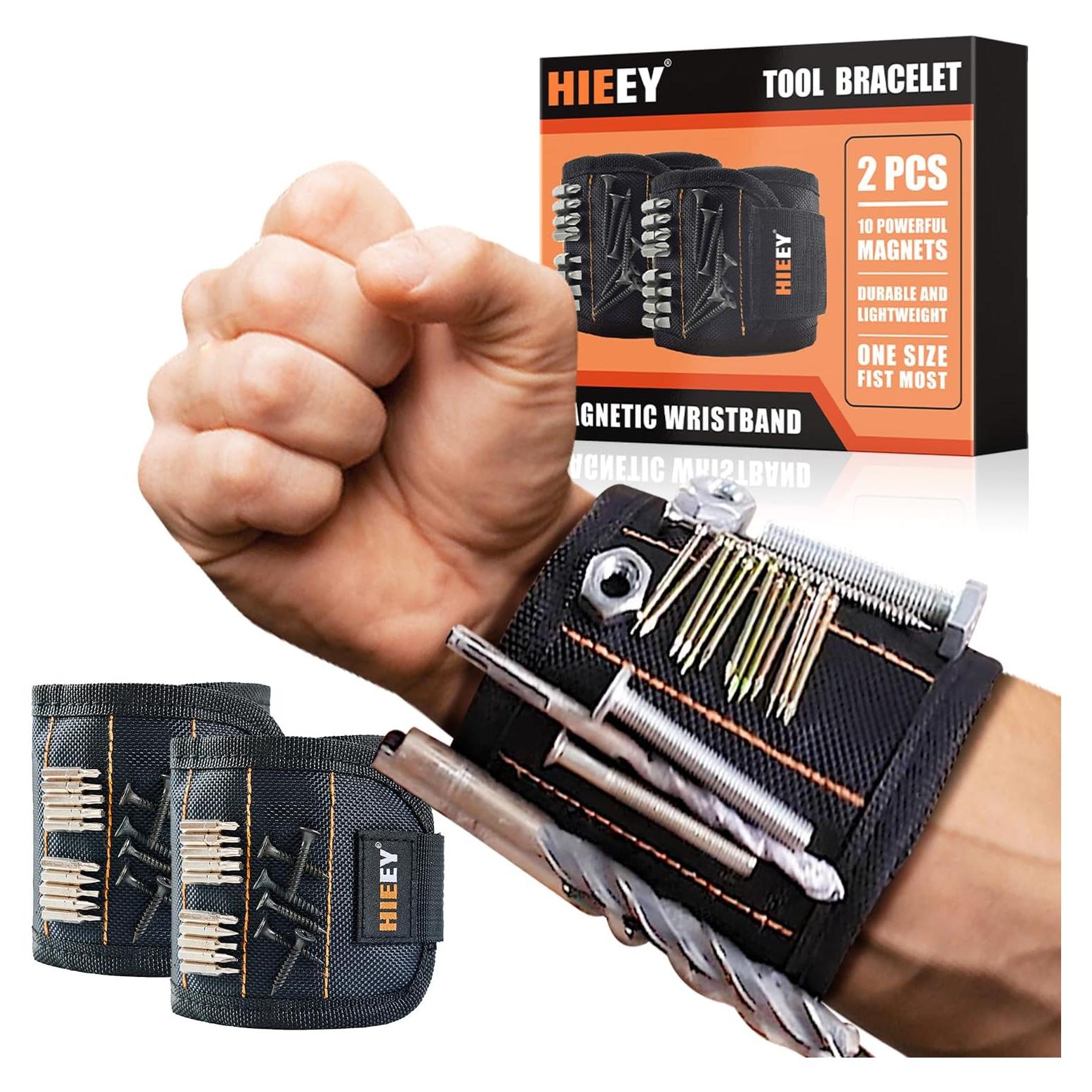 Pulsera Magnética HIEEY 2 Piezas para Sostener Tornillos
