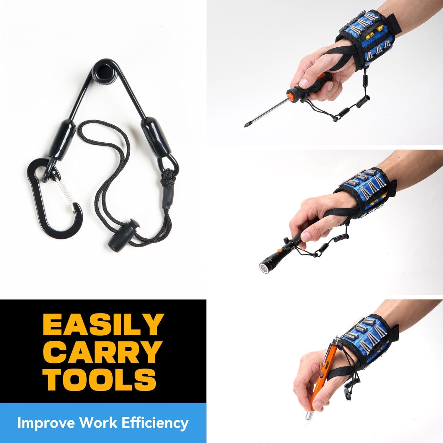 Pulsera Magnética VIBELITE Sling Azul con 12 Imanes Fuertes