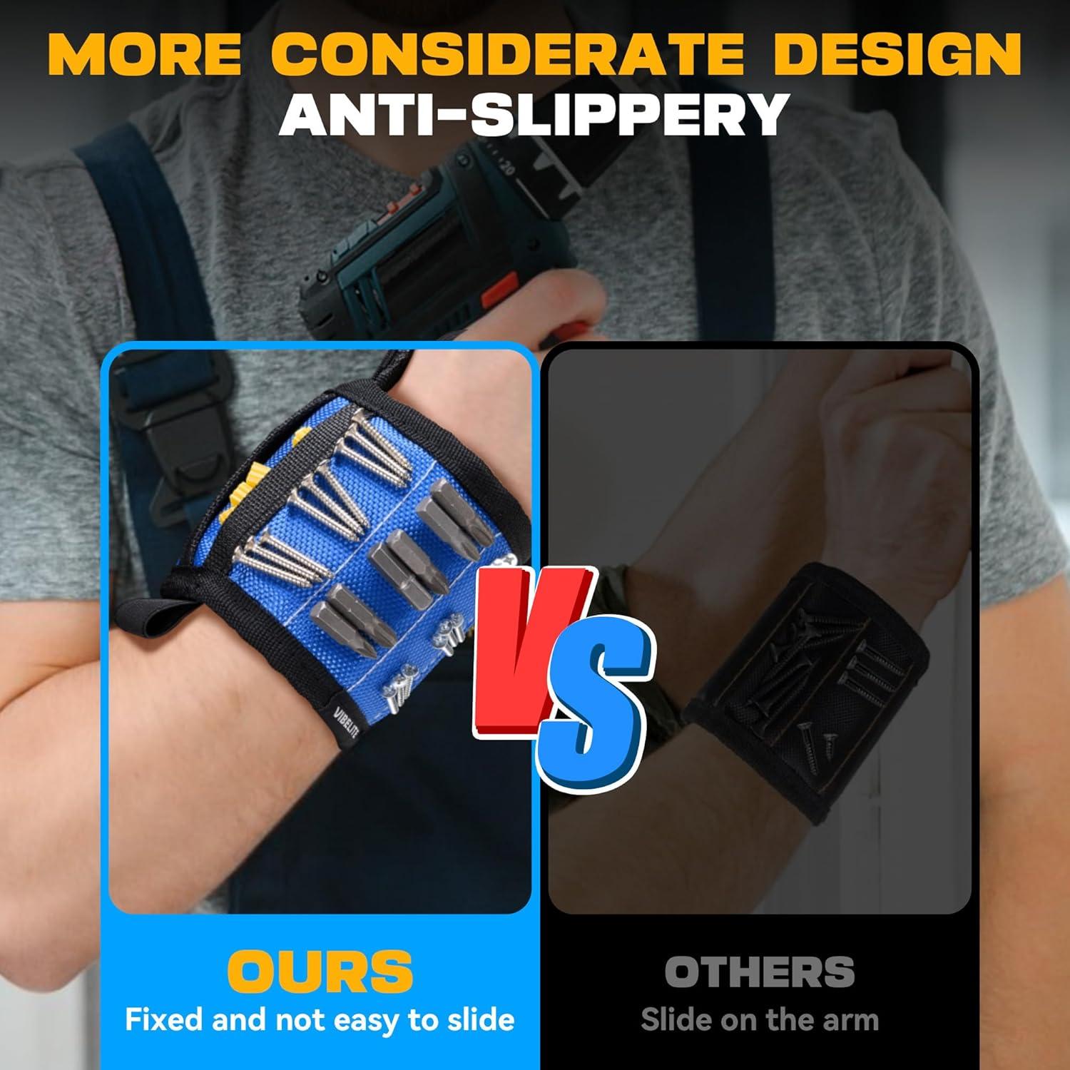 Pulsera Magnética VIBELITE Sling Azul con 12 Imanes Fuertes