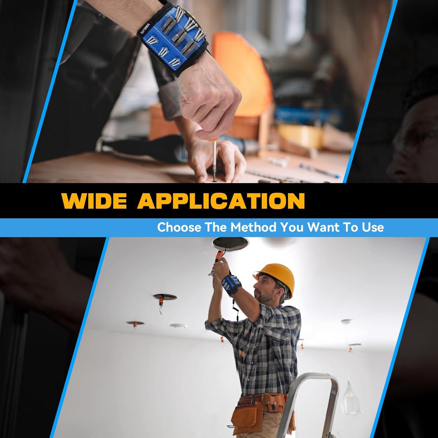 Pulsera Magnética VIBELITE Sling Azul con 12 Imanes Fuertes