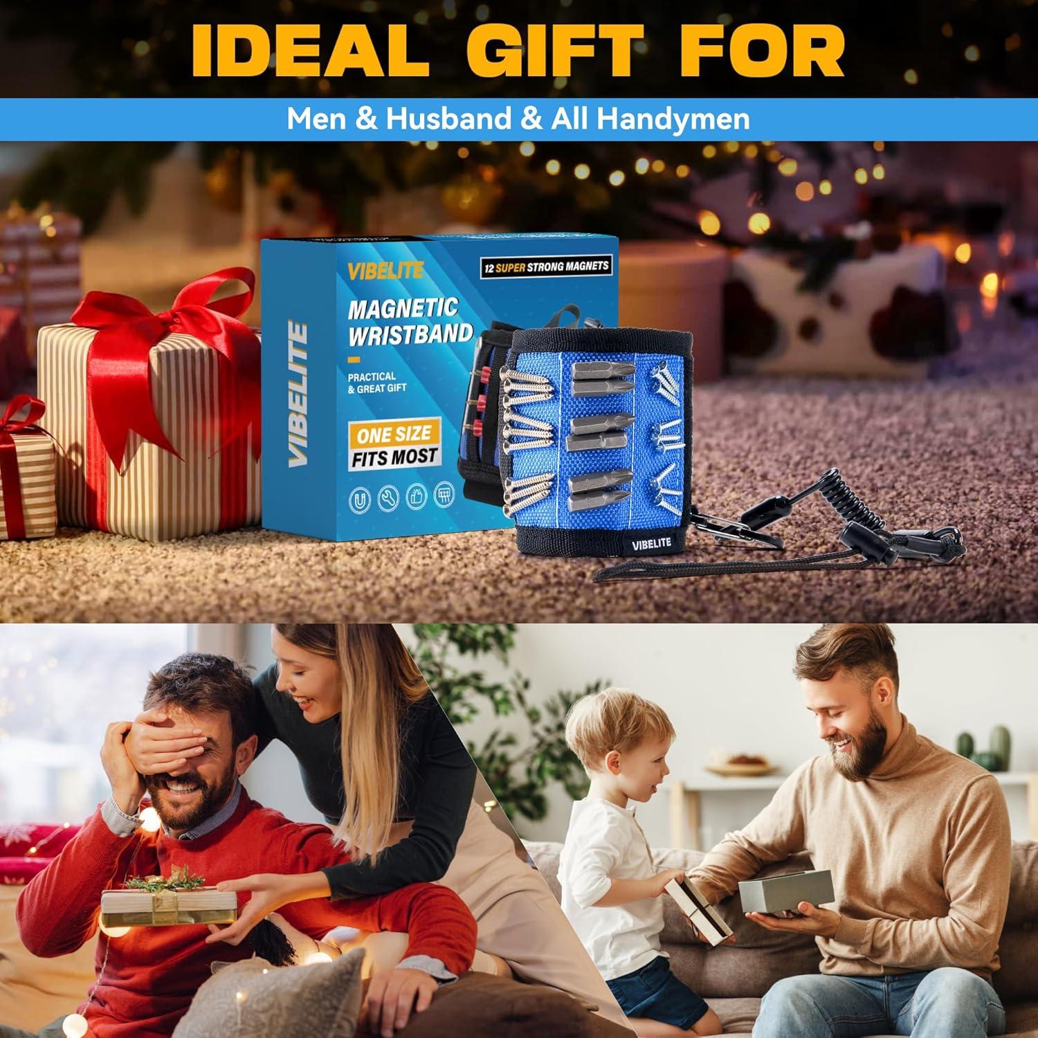 Pulsera Magnética VIBELITE Sling Azul con 12 Imanes Fuertes