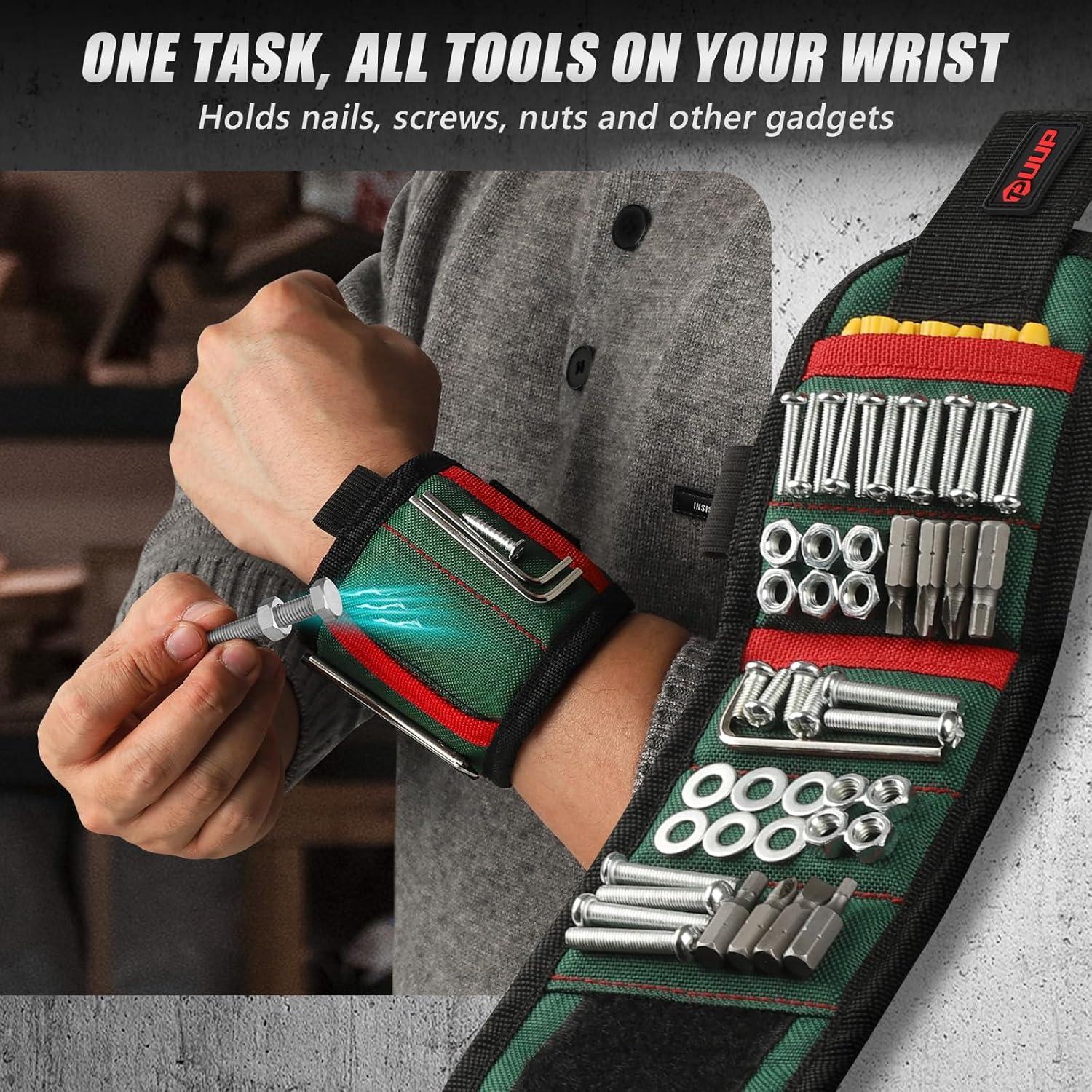 Banda Magnética para Muñeca UUP con Luz LED y 15 Imanes