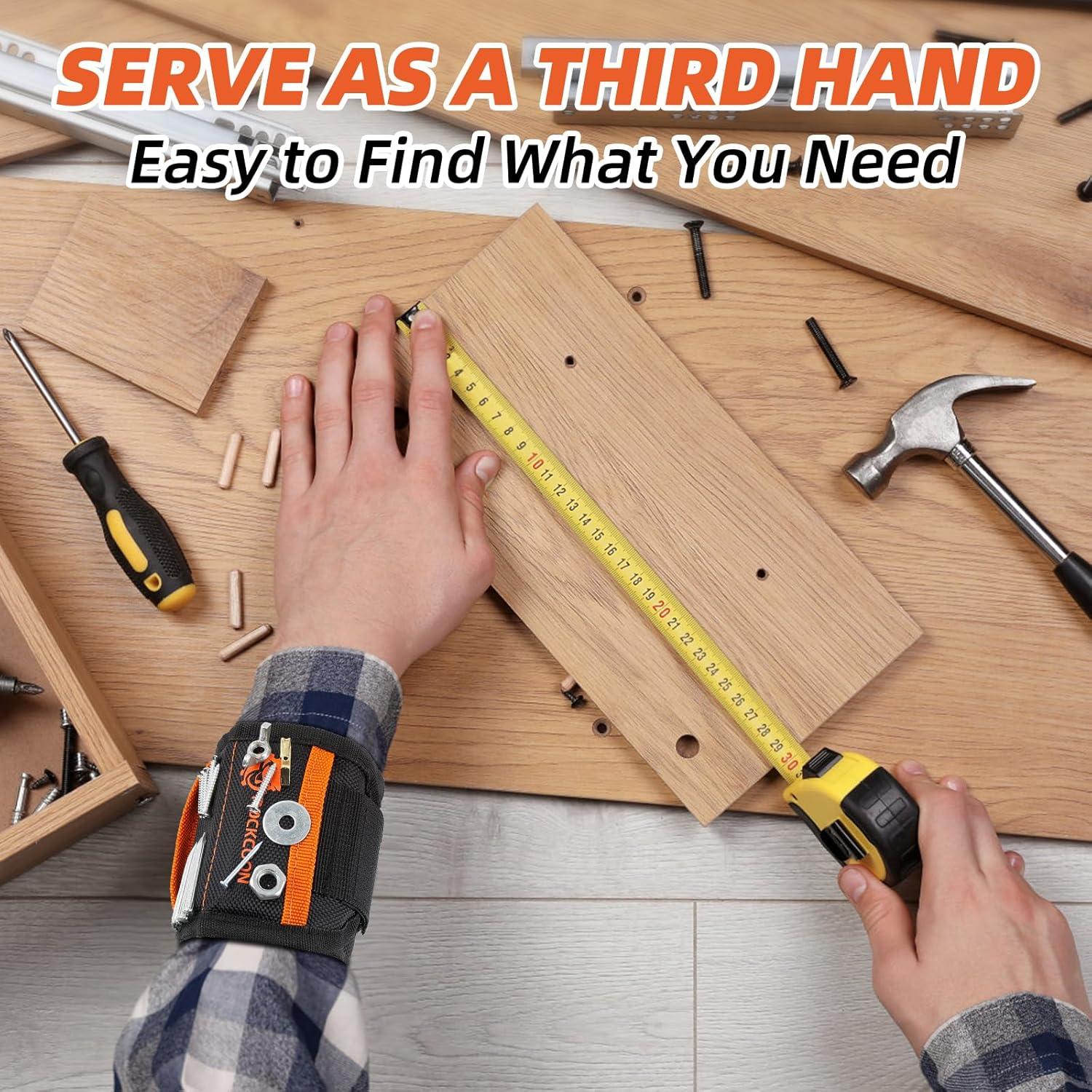 Pulsera Magnética ROCKCOON con 20 Imanes - Herramienta Negra