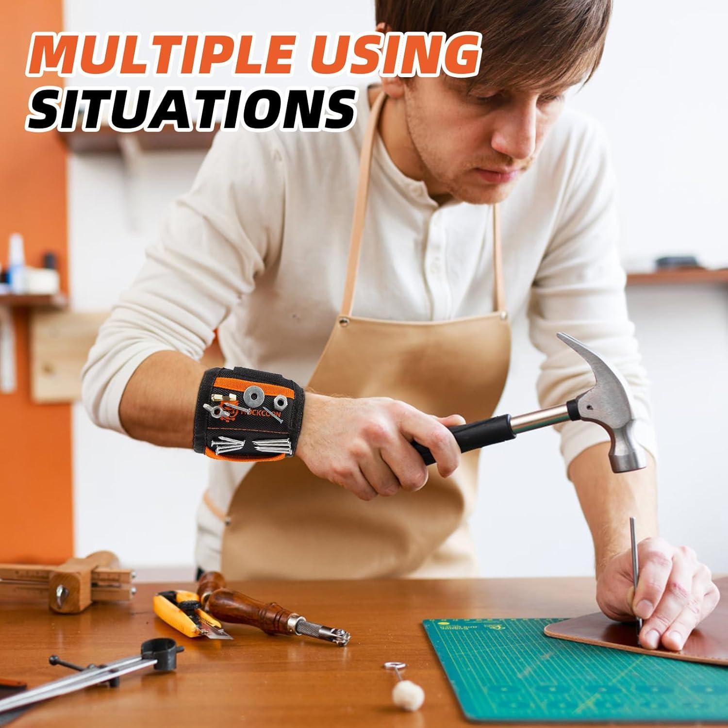 Pulsera Magnética ROCKCOON con 20 Imanes - Herramienta Negra