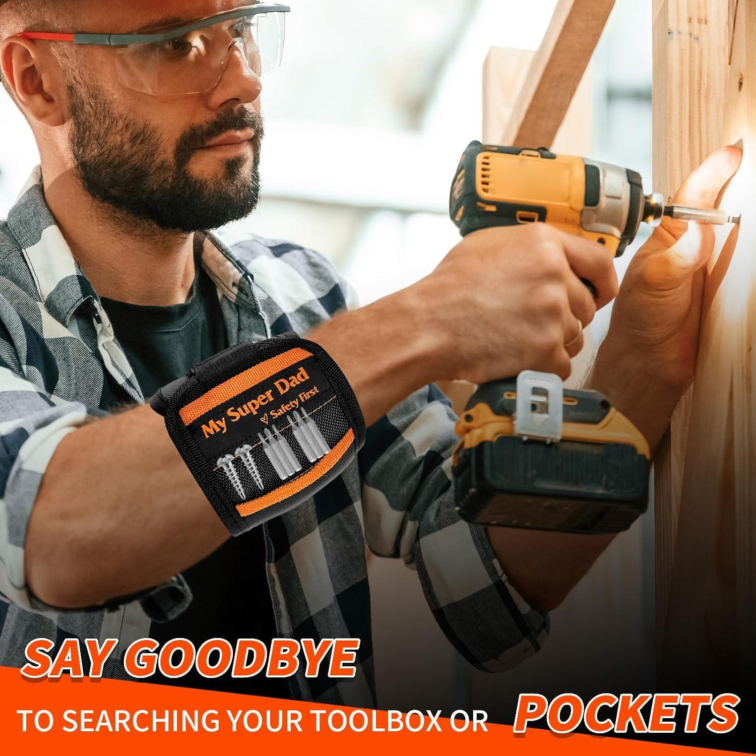 Pulsera Magnética POJOOY para Papá - Seguridad Primero