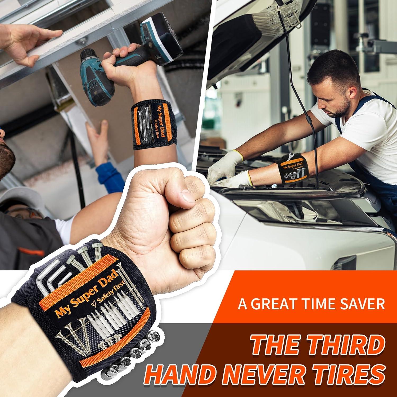 Pulsera Magnética POJOOY para Papá - Seguridad Primero