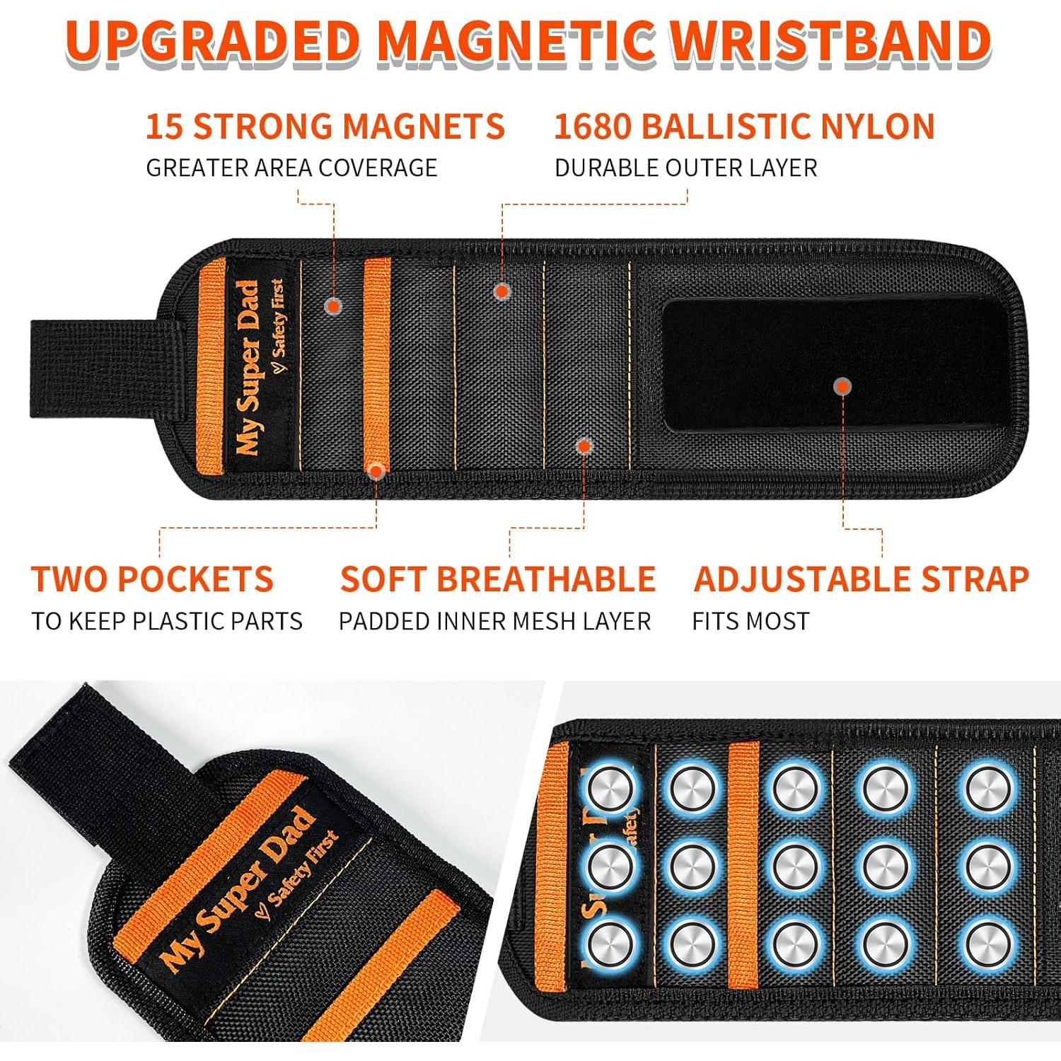 Pulsera Magnética POJOOY para Papá - Seguridad Primero